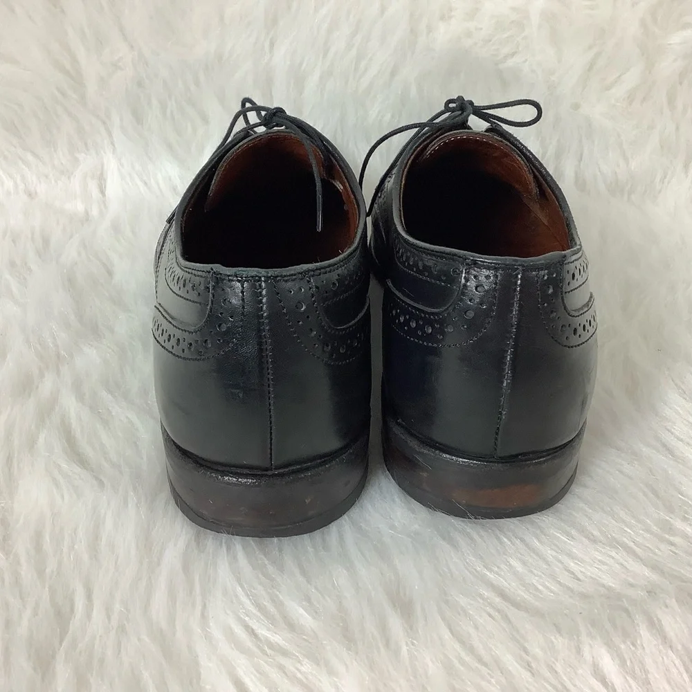 Allen Edmonds Lombard Black Leather Brogue Oxford Shoes 11